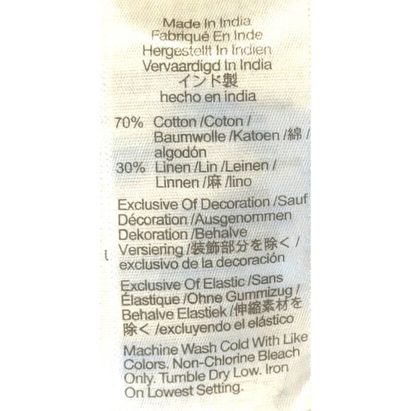 Madewell Smocked Cotton Linen Blend Ruffle Hem Boatneck Tank White Size XXS NWT - Picture 8 of 10